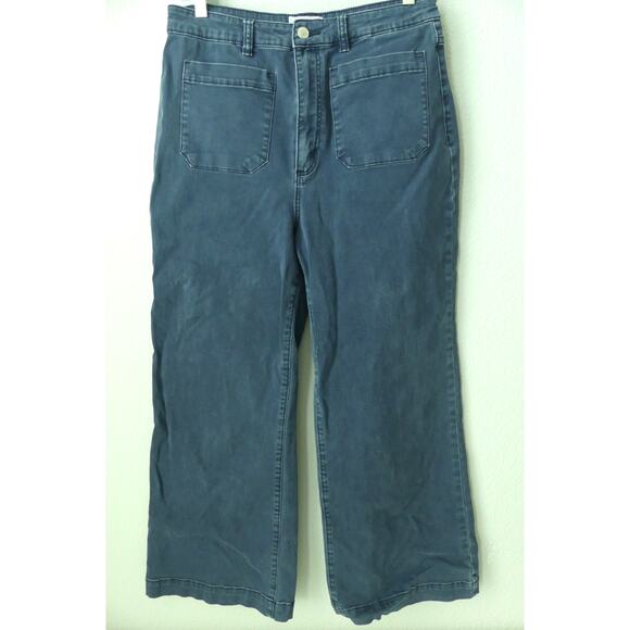 Rolla's Women's Wide Leg Sailor Jeans Size 32 /14 Denim High Rise Aussie - Picture 1 of 10